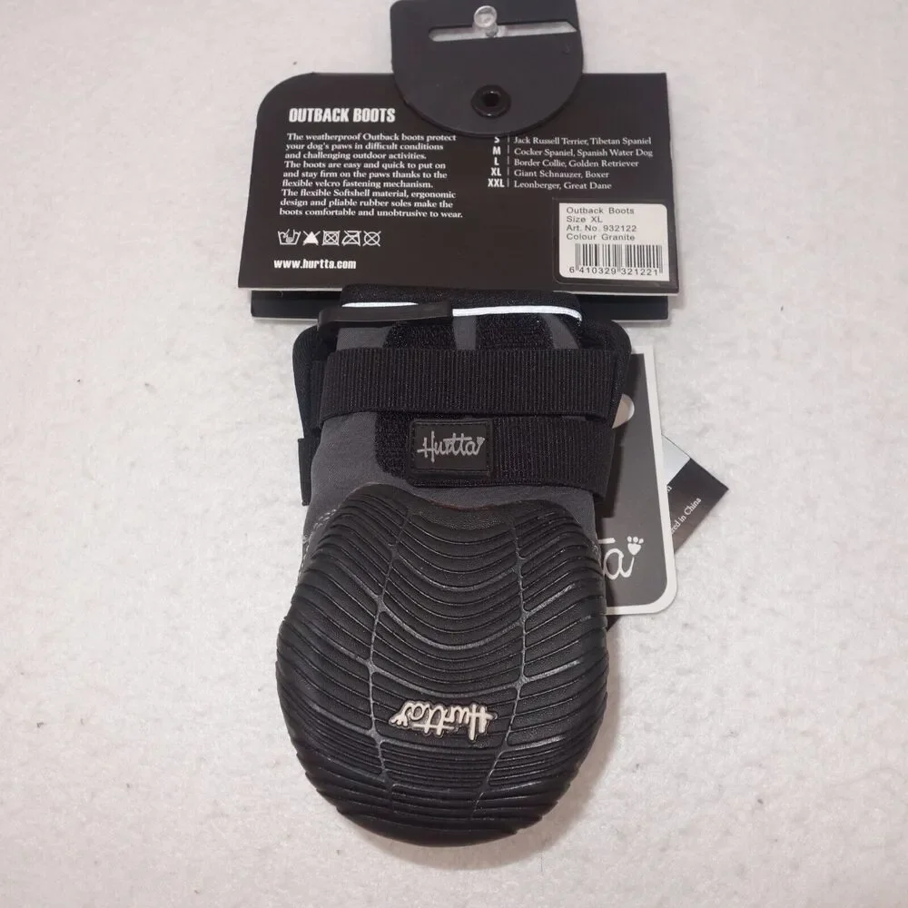 NEW HURTTA Outback Non Slip All Weather Dog Boots Shoes Size XXL